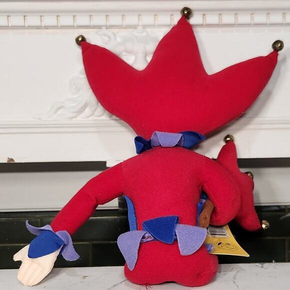 Vintage 1996 David Salt Man Pam & FrankThe Jester Has Lost His Jingle Plush - Picture 3 of 6